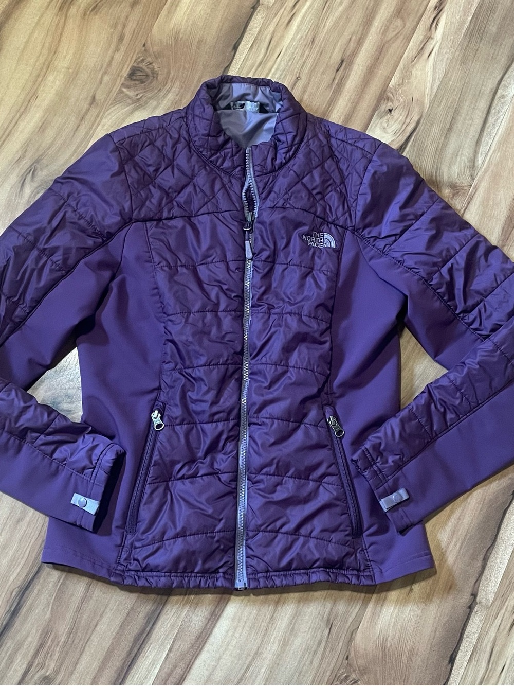 The North Face Lilly Bombay Jacket Purple Quilted Smooth Panels Women Size S